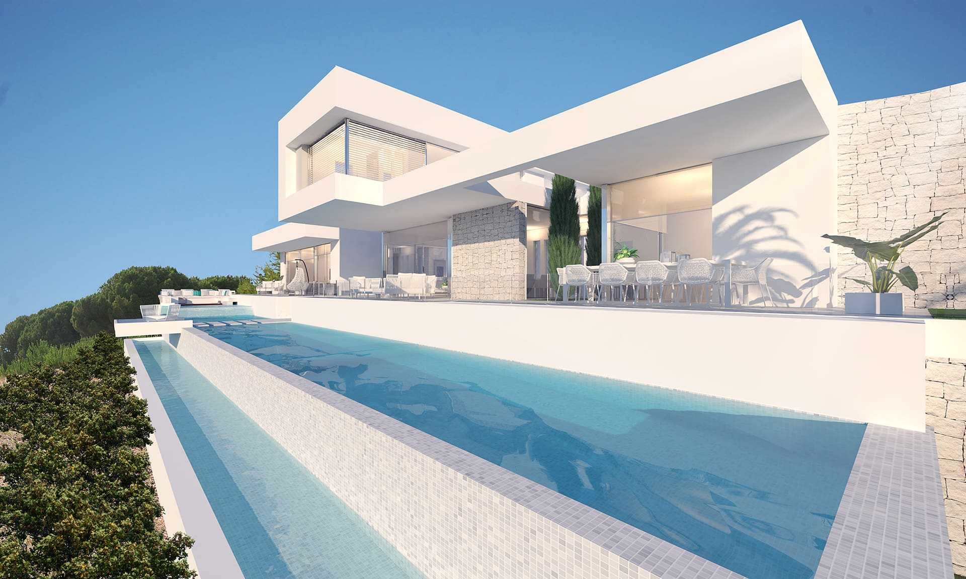 Newly built villa