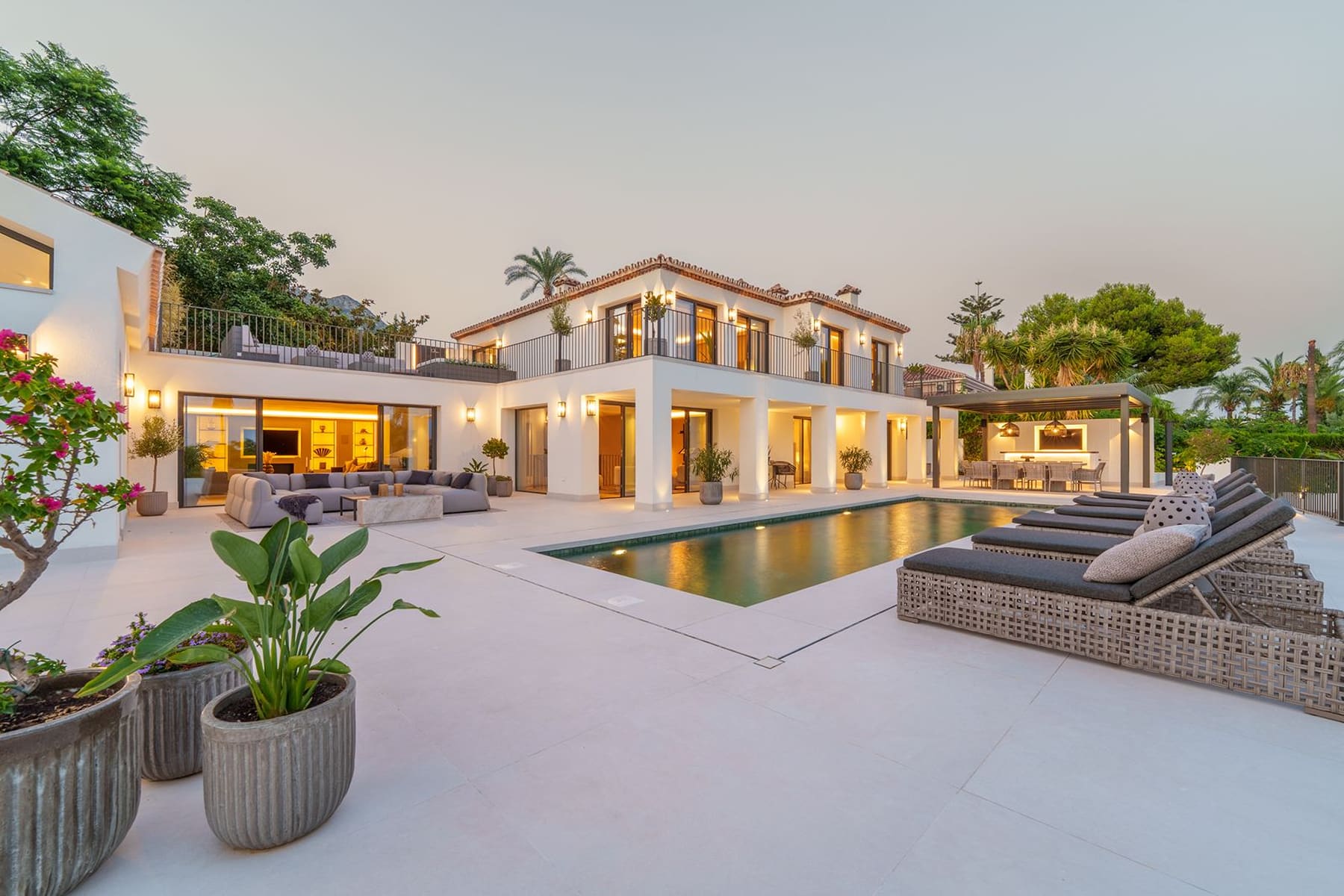 Mediterranean villa with views